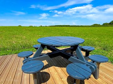 Picnic table with a view!