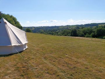 Bell tent with a view
