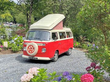 VW at a landscaped pitch