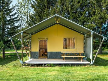 Safari tent exterior