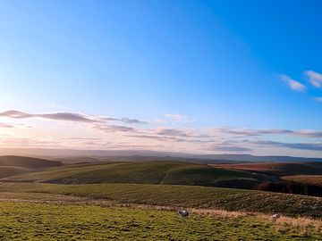 View from the drive up to the farm