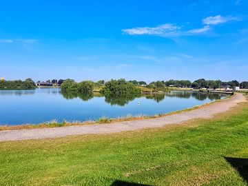 Clean tidy boating lake