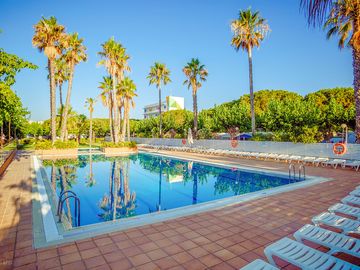 Pool on a sunny day