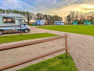 Golden hour from the Hardstanding pitches