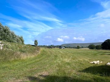 Non-electric grass tent pitches