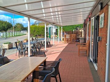 Outside terrace area