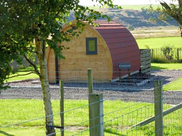 Wooden camping pods