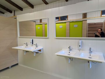 New shower block