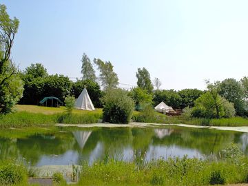 Lakeside glamping