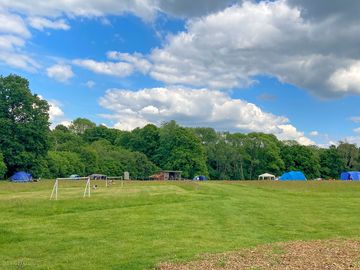 Spacious grass pitches