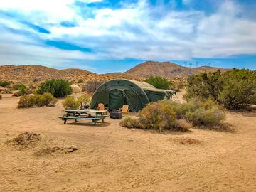 Juniper Flats tent with Luna Mtn tent in background