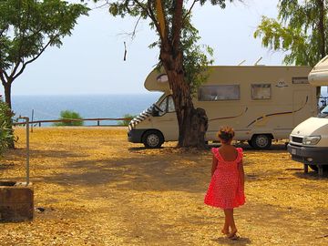 Pitches with sea views