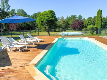 Swimming pool on site