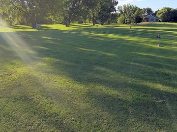 Well-kept lawns