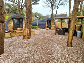 Pods and communal area