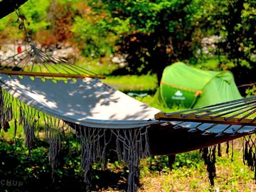 Hammock in springtime