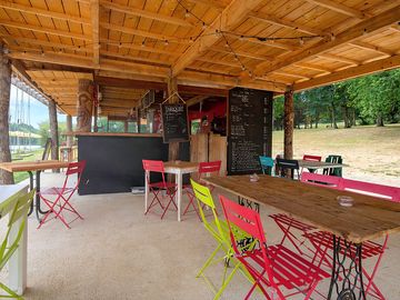 Snack bar by the lake