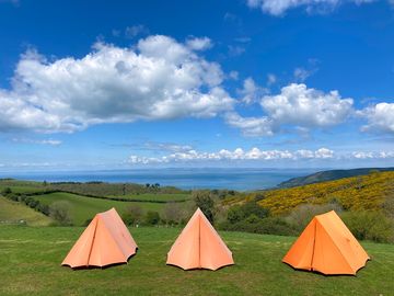 Pitches overlooking the sea