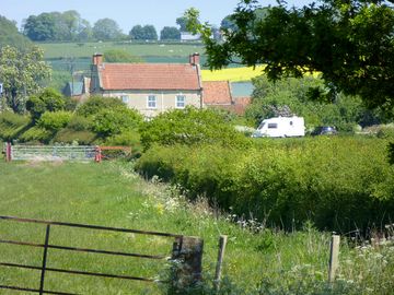The farm in the summer sun