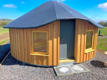 Cosy wooden yurt