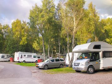 Hardstanding pitches around the site