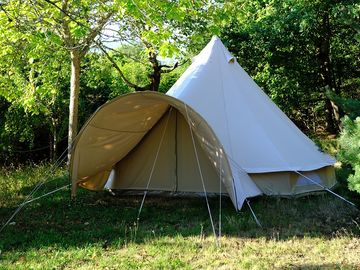 Exterior of the rental tent