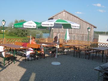 Beer garden - sit back, soak up the sun and enjoy the holiday