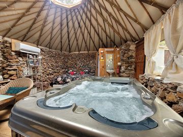 Yurt interior