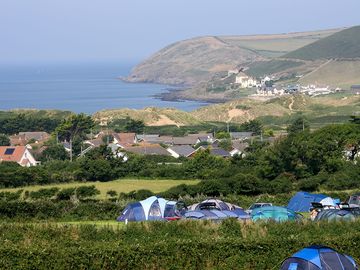 Wake up to this fantastic view from your tent pitch, 