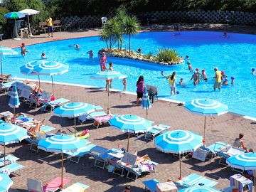 The swimming pool and sun terrace
