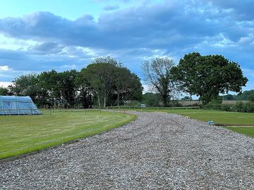 Drive to the pitch to unload park nearby