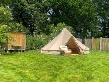 Bell tent exterior