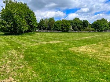 Spacious grassy field