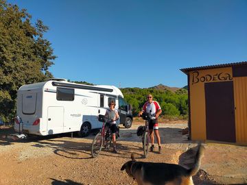 Guests on their bikes