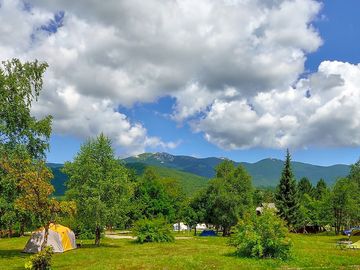 Pitches with mountain views