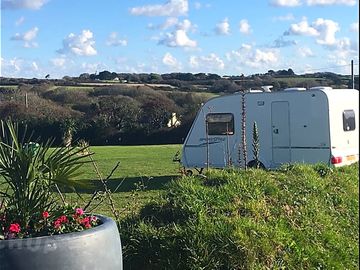 Touring pitch with views south