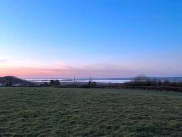 Sunset on site