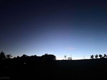 View at dusk