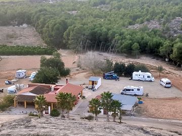 Aerial view of the site