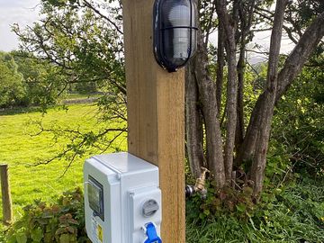 Electric hook-up and water supply