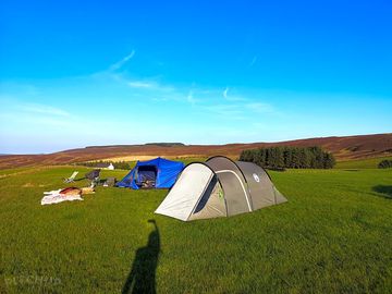 Camping in the peaceful North Wales countryside