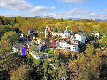 The site is in the grounds of Italianate Portmeirion