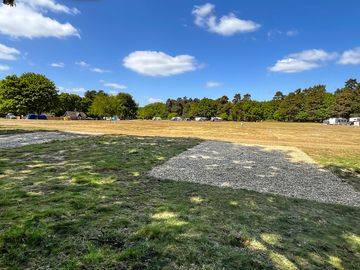 Hardstanding shaded pitch with electric hook-up