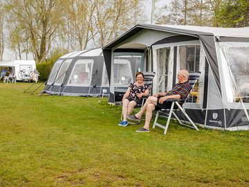 Spacious camping pitches