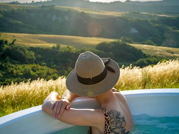 Stunning emilia-romagna views from the hot tub