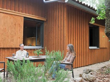 Private terrace overlooking the forest