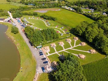 Aerial view of the site