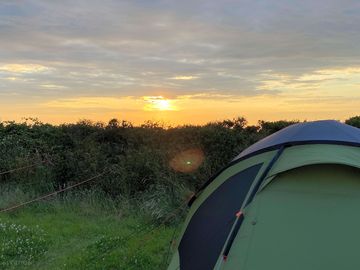 First night! Tents up