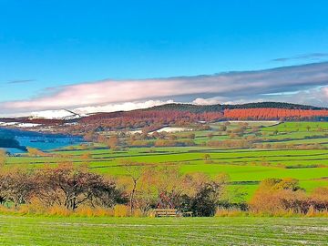 Wonderful winter vies from the campsite open all year