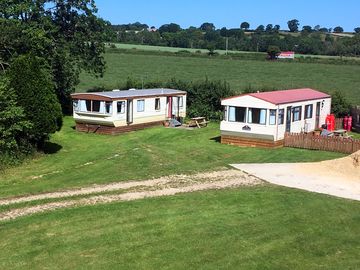 Static caravan exterior